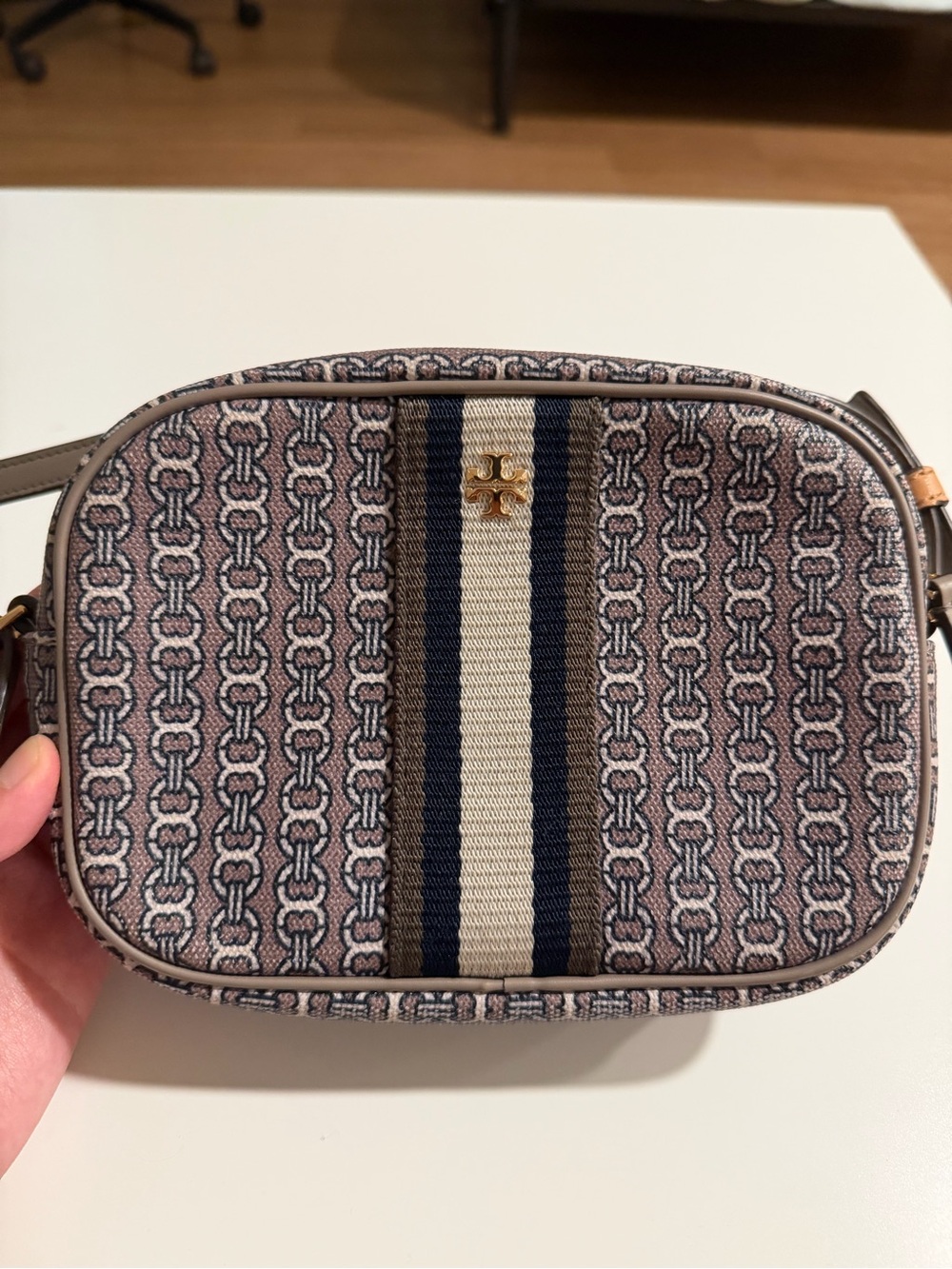 Tory Burch Gemini Link Canvas Mini Bag